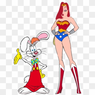 Jessica Rabbit As Wonder Woman With Roger Rabbit By - Ariel As Wonder Woman Clipart