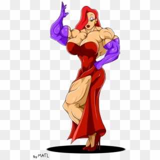 Jessica Rabbit - Jessica Rabbit With Muscles Clipart