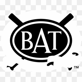 Bat Logo Black And White - Illustration Clipart