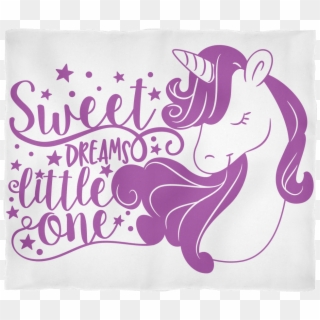 Sweet Dreams Little One Unicorn Blanket Gift - Kids Clothing Clipart