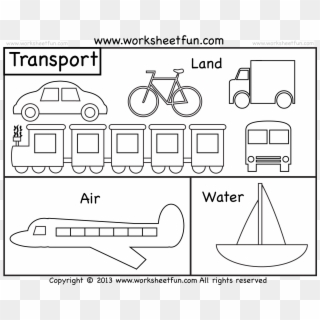 Transportation Coloring Pages 4 Vehicle Printable Cars - Types Of Transportation Coloring Pages Clipart