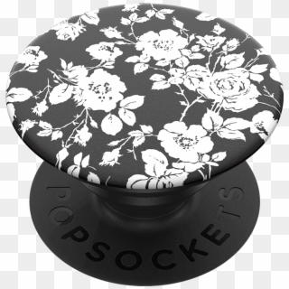 Monochrome Rose, Popsockets - Popsockets Flower Black And White Clipart