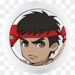 Street Fighter [chibi] Sanwa Denshi Pushbutton - Ryu Avatar Psn Clipart