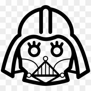 Darth Vader Frontal Head Outline Svg Png Icon Free - Darth Vader Vector Clipart