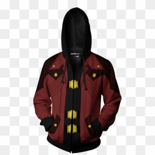 Dante Devil May Cry Cosplay Zip Up Hoodie Jacket - Devil May Cry Dante Hoodie Clipart