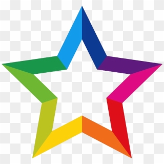 Rainbow Star Png - Vector Star Logo Png Clipart