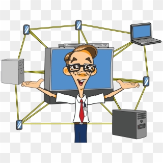Home Networking - Computer Repair Cartoon Png Clipart