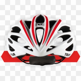 Your Helmets Team White 01 Front Tomato Red - Bicycle Helmet Clipart