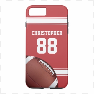 Red And White Stripes Jersey Grid Iron Football Iphone - American Football Clipart