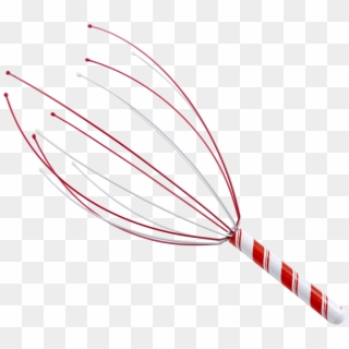 Striped Red And White Handle Holiday Head Massager - Head Massager Png Clipart