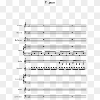 Sheet Music For Clarinet, Piano, Violin, Piccolo Download - Sheet Music Clipart