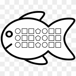 This Free Icons Png Design Of Shape Pattern Fish - Shape Patterns Clipart Black And White Transparent Png