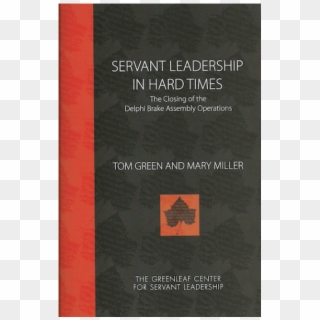 Servant Leadership In Hard Times - Book Cover Clipart
