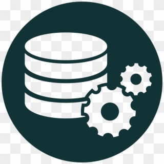 Data Analytics Icon, Data Security Icon, Database Admin - Circle Clipart