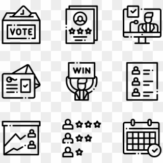 Voting Elections - Design Vector Icon Clipart