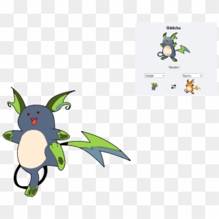 Oddchu Pokémon Fusion - Raichu Evolution Clipart