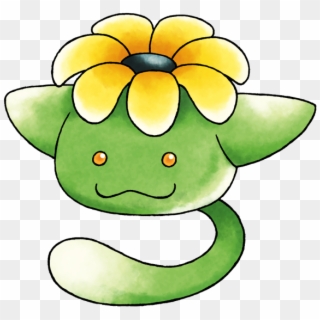 Poponeko Is About What You Expect, Basically Skiploom - Pokemon Green With Flower On Head Clipart