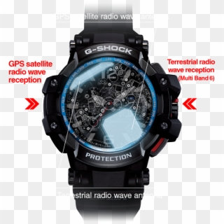 Gps Hybrid Wave Ceptor - Analog Watch Clipart