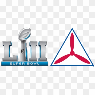 Wing Flying In Super Bowl Intercept Exercise - Super Bowl 52 Logo Png Clipart