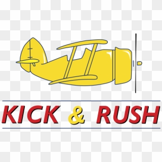 Kick & Rush Logo Png Transparent - Airplane Clipart