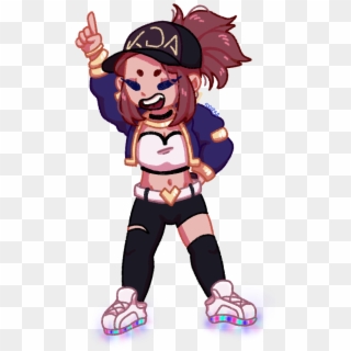 Akali Unironically Wears Light-up Sketchers During - Cartoon Clipart