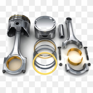Transparent Engine Piston - Dlc Coating Automotive Industry Clipart
