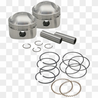 S&s® Forged Stock Bore Stroker Pistons For 1936 '84 - Lid Clipart