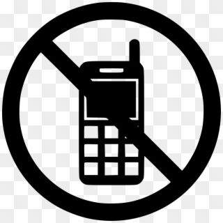 Mobile Phone Call - Straight Prohibited Or No Entry Sign Clipart