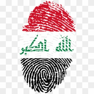 Iraq Flag Fingerprint Country Pride Identity - Png Iraq Clipart