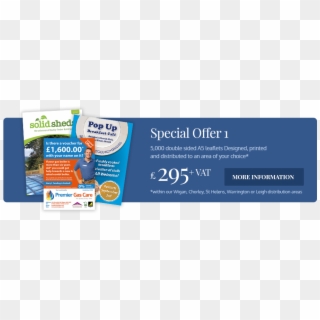 Leaflet Distribution, Special Offers - Banner Clipart