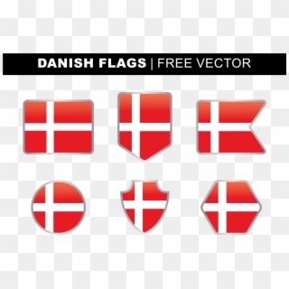 Clipart Freeuse Stock Flag Of Denmark National Emblem - Dinamarca Logo De La Bandera - Png Download