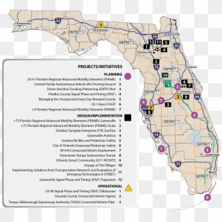 Cav Map - Plain Map Of Florida Clipart