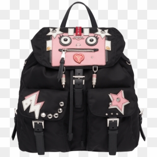 Prada Logo Png , Png Download - Prada Robot Backpack Pink Clipart