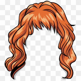 Hair Clipart Orange Hair - Club Penguin Hair Png Transparent Png
