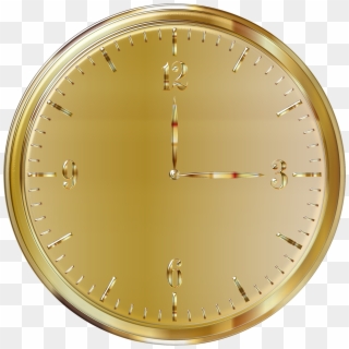 Gold Clock Png - Gold Clock Transparent Clipart
