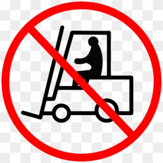 No Forklift Sign Clip Art - Do Not Use Forklift Sign - Png Download