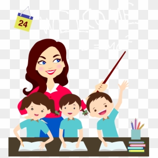 Teacher And Students Icon Clipart