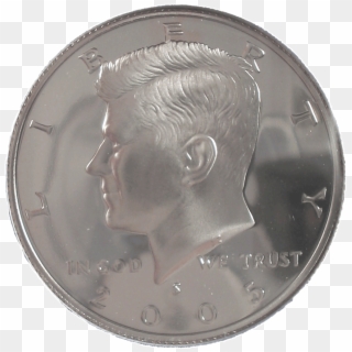 2005 Proof Kennedy Half Dollar - Half Dollar Actual Size Clipart