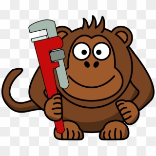 Monkey With Wrench Png Clipart