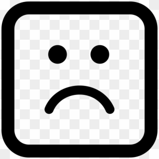 Sad Face In Rounded Square Comments - Number 6 Icon Png Clipart