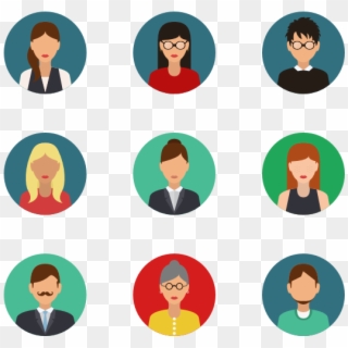 People - Business Flat Icons Png Clipart