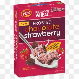 Post Shredded Wheat Frosted Chocolate Strawberry Cereal - Post Shredded Wheat Dark Chocolate Clipart