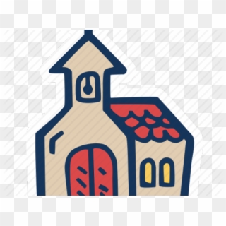 Drawn Church House Icon - Stop Sign Clipart