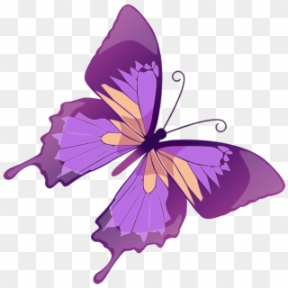Free Butterfly Clipart - Butterfly Clip Art Purple - Png Download
