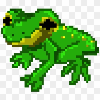 Frog - Pixel Frog Clipart