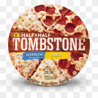 Tombstone Half & Half Pepperoni And Cheese Pizza Clipart