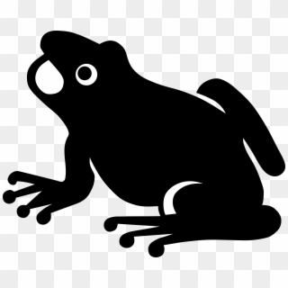Jpg Black And White Download Silhouette Big Image Png - Frog Vector Clipart