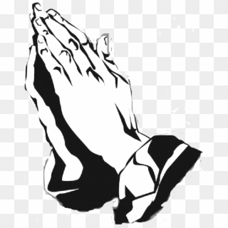 Black And White Praying Hands Free Download Clip Art - Praying Hands Png Clipart Transparent Png