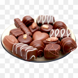 Chocolates In Plate - Chocolates Png Clipart