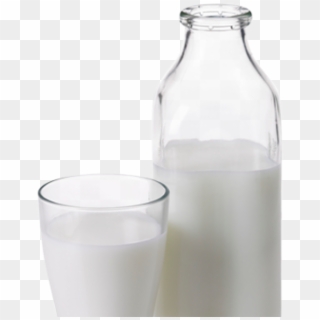 Milk Png Free Download - Glass Milk Bottles Png Clipart